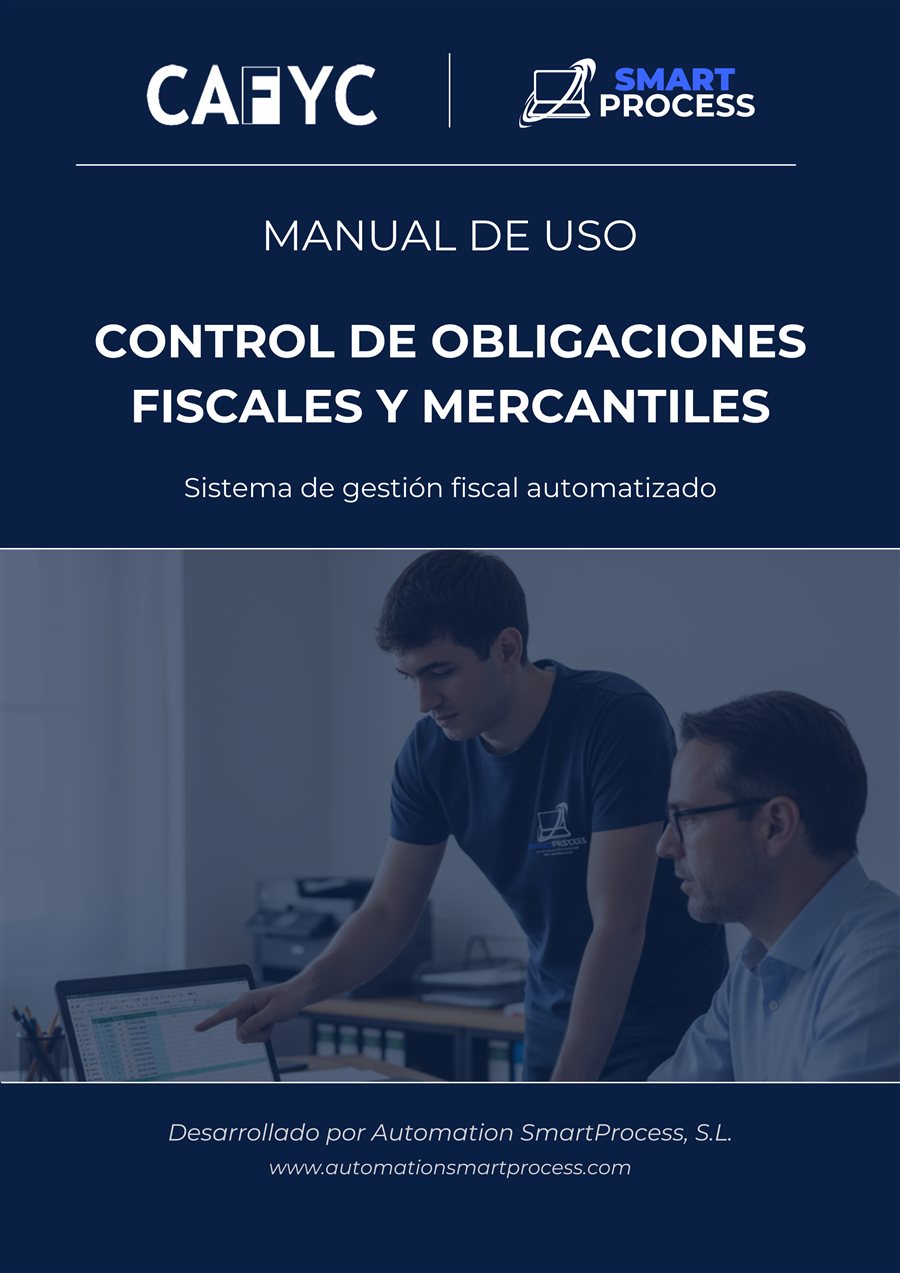 Portada del manual de uso del sistema de control de obligaciones fiscales de CAFyC.